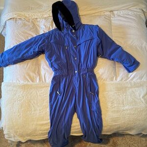 VINTAGE 80s Obermeyer Northern Lights Blue Jacket